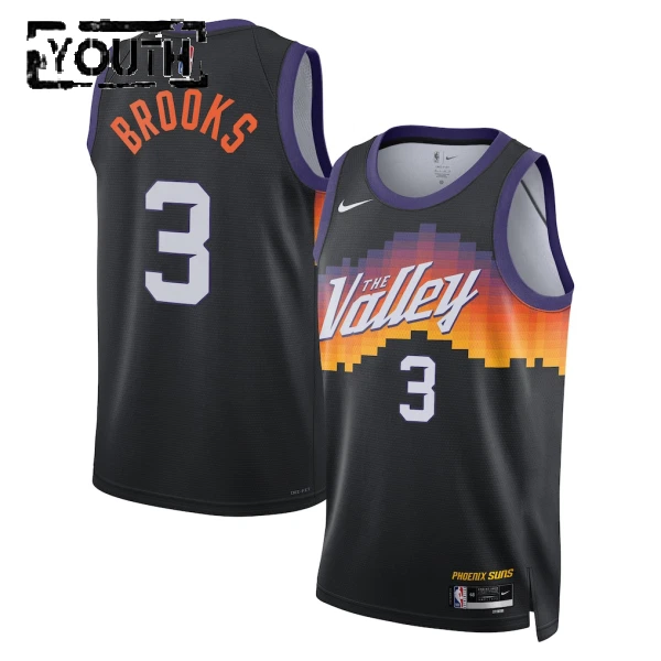 Nike Phoenix Suns Dillon Brooks Trikot City Edition 25/26 Swingman Schwarz Für Kinder
