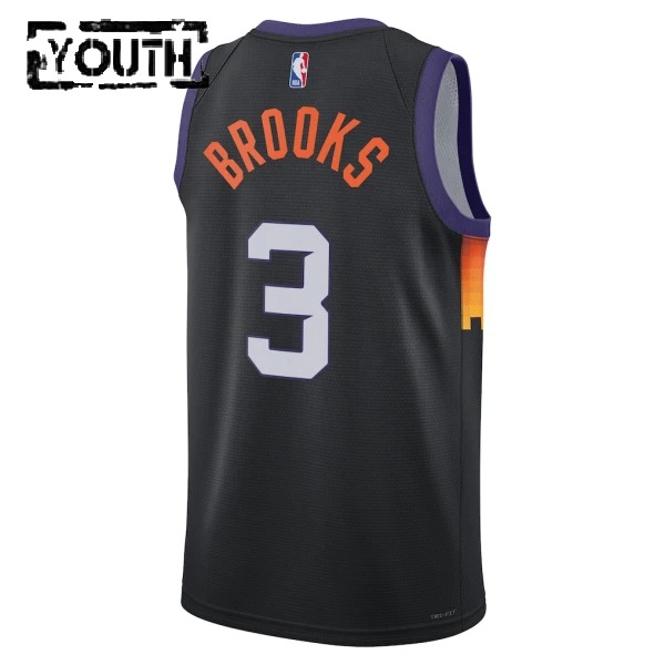 Nike Phoenix Suns Dillon Brooks Trikot City Edition 25/26 Swingman Schwarz Für Kinder