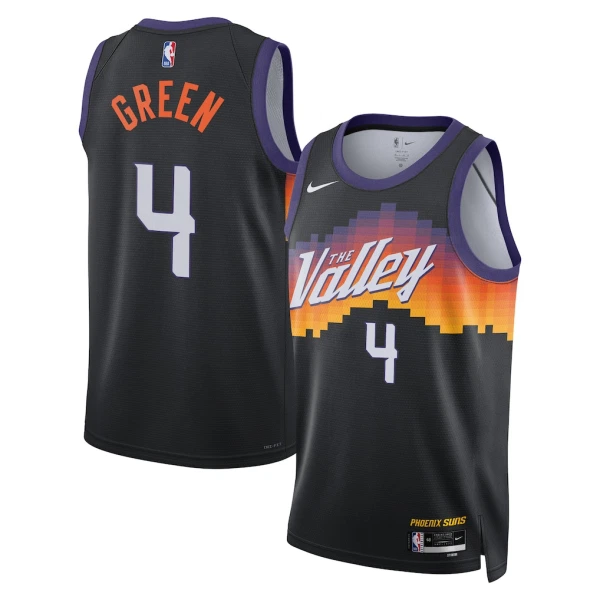 Nike Phoenix Suns Jalen Green Trikot City Edition 25/26 Swingman Schwarz Für Herren
