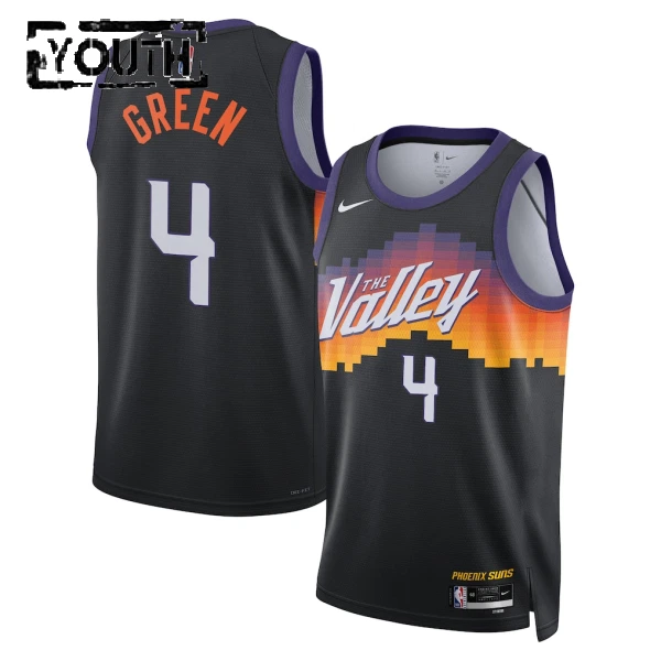 Nike Phoenix Suns Jalen Green Trikot City Edition 25/26 Swingman Schwarz Für Kinder Nike Phoenix Suns Jalen Green Trikot City Edition 25/26 Swingman Schwarz Für Kinder