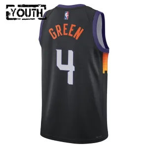 Nike Phoenix Suns Jalen Green Trikot City Edition 25/26 Swingman Schwarz Für Kinder