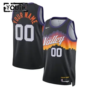 Nike Phoenix Suns Trikot Personalisiert City Edition 25/26 Swingman Schwarz Für Kinder
