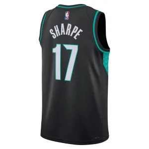 Nike Portland Trail Blazers Shaedon Sharpe Trikot City Edition 25/26 Swingman Schwarz Für Herren