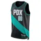 Nike Portland Trail Blazers Trikot Personalisiert City Edition 25/26 Swingman Schwarz Für Herren