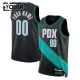 Nike Portland Trail Blazers Trikot Personalisiert City Edition 25/26 Swingman Schwarz Für Kinder