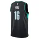 Nike Portland Trail Blazers Yang Hansen Trikot City Edition 25/26 Swingman Schwarz Für Herren