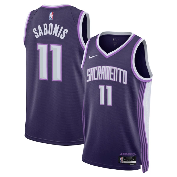 Nike Sacramento Kings Domantas Sabonis Trikot City Edition 25/26 Swingman Lila Für Herren
