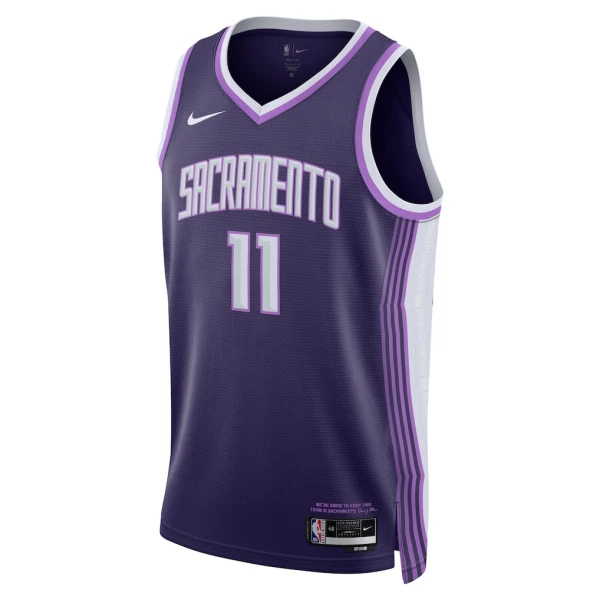 Nike Sacramento Kings Domantas Sabonis Trikot City Edition 25/26 Swingman Lila Für Herren