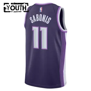 Nike Sacramento Kings Domantas Sabonis Trikot City Edition 25/26 Swingman Lila Für Kinder