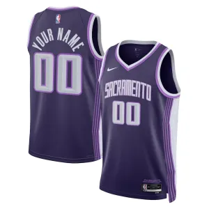 Nike Sacramento Kings Trikot Personalisiert City Edition 25/26 Swingman Lila Für Herren