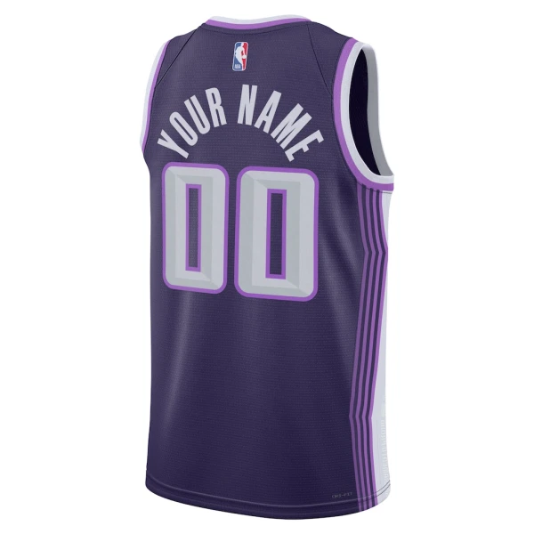 Nike Sacramento Kings Trikot Personalisiert City Edition 25/26 Swingman Lila Für Herren