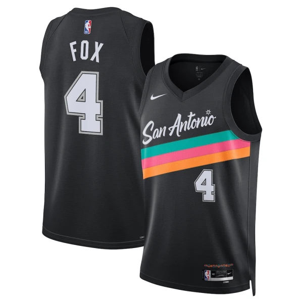 Nike San Antonio Spurs De Aaron Fox Trikot City Edition 25/26 Swingman Schwarz Für Herren Nike San Antonio Spurs De Aaron Fox Trikot City Edition 25/26 Swingman Schwarz Für Herren