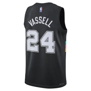 Nike San Antonio Spurs Devin Vassell Trikot City Edition 25/26 Swingman Schwarz Für Herren