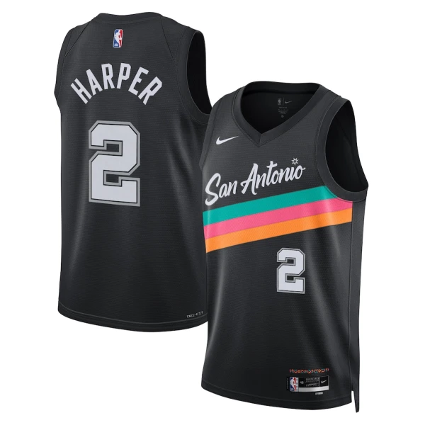 Nike San Antonio Spurs Dylan Harper Trikot City Edition 25/26 Swingman Schwarz Für Herren Nike San Antonio Spurs Dylan Harper Trikot City Edition 25/26 Swingman Schwarz Für Herren