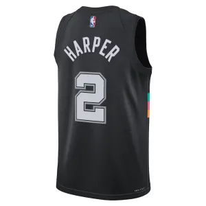 Nike San Antonio Spurs Dylan Harper Trikot City Edition 25/26 Swingman Schwarz Für Herren