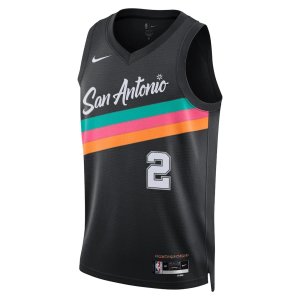 Nike San Antonio Spurs Dylan Harper Trikot City Edition 25/26 Swingman Schwarz Für Herren