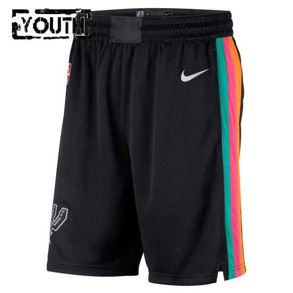 Nike San Antonio Spurs Shorts City Edition 25/26 Swingman Für Kinder
