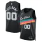 Nike San Antonio Spurs Trikot Personalisiert City Edition 25/26 Swingman Schwarz Für Herren