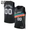 Nike San Antonio Spurs Trikot Personalisiert City Edition 25/26 Swingman Schwarz Für Kinder