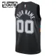 Nike San Antonio Spurs Trikot Personalisiert City Edition 25/26 Swingman Schwarz Für Kinder