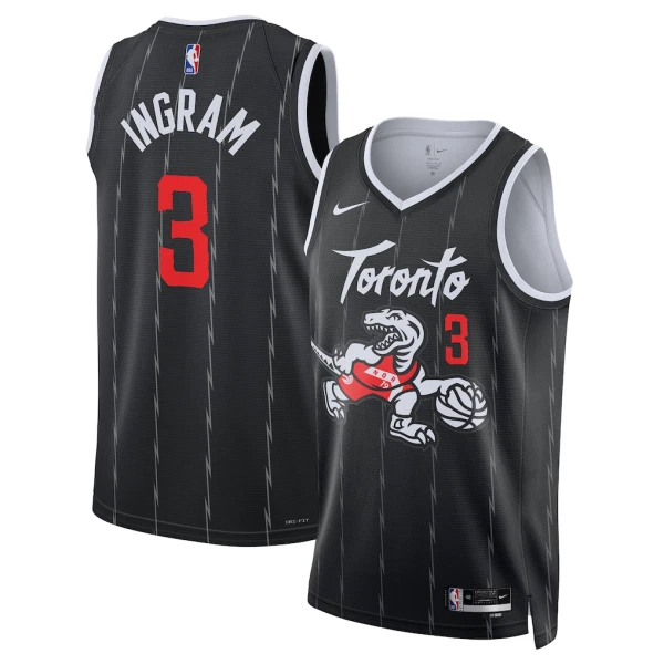 Nike Toronto Raptors Brandon Ingram Trikot City Edition 25/26 Swingman Schwarz Für Herren Nike Toronto Raptors Brandon Ingram Trikot City Edition 25/26 Swingman Schwarz Für Herren