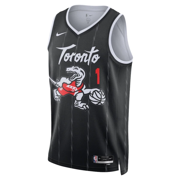 Nike Toronto Raptors Grady Dick Trikot City Edition 25/26 Swingman Schwarz Für Herren
