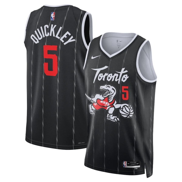 Nike Toronto Raptors Immanuel Quickley Trikot City Edition 25/26 Swingman Schwarz Für Herren Nike Toronto Raptors Immanuel Quickley Trikot City Edition 25/26 Swingman Schwarz Für Herren