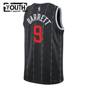 Nike Toronto Raptors RJ Barrett Trikot City Edition 25/26 Swingman Schwarz Für Kinder