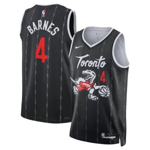Nike Toronto Raptors Scottie Barnes Trikot City Edition 25/26 Swingman Schwarz Für Herren
