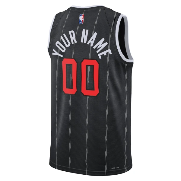 Nike Toronto Raptors Trikot Personalisiert City Edition 25/26 Swingman Schwarz Für Herren