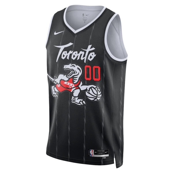 Nike Toronto Raptors Trikot Personalisiert City Edition 25/26 Swingman Schwarz Für Herren