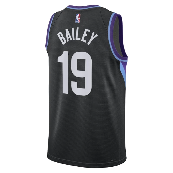 Jordan Utah Jazz Ace Bailey Trikot Statement Edition 25/26 Swingman Schwarz Für Herren