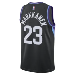 Jordan Utah Jazz Lauri Markkanen Trikot Statement Edition 25/26 Swingman Schwarz Für Herren
