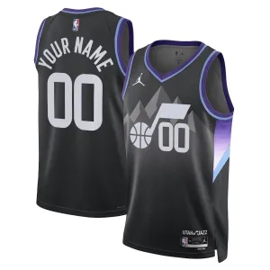 Jordan Utah Jazz Trikot Personalisiert Statement Edition 25/26 Swingman Schwarz Für Herren
