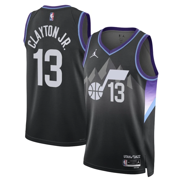 Jordan Utah Jazz Walter Clayton JR Trikot Statement Edition 25/26 Swingman Schwarz Für Herren