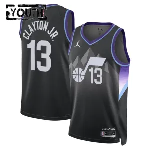Jordan Utah Jazz Walter Clayton JR Trikot Statement Edition 25/26 Swingman Schwarz Für Kinder