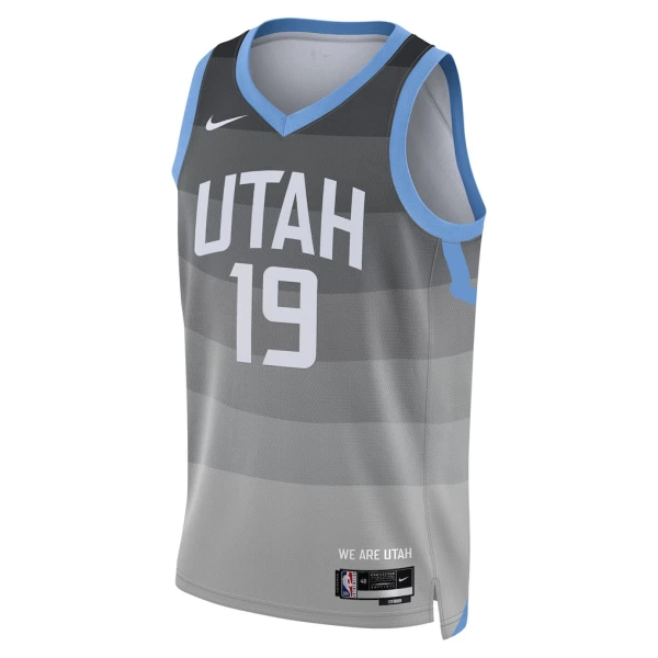 Nike Utah Jazz Ace Bailey Trikot City Edition 25/26 Swingman Grau Für Herren