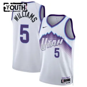 Nike Utah Jazz Cody Williams Trikot Association Edition 25/26 Swingman Weiß Für Kinder