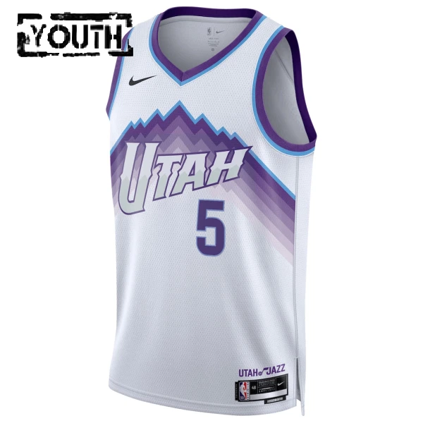 Nike Utah Jazz Cody Williams Trikot Association Edition 25/26 Swingman Weiß Für Kinder