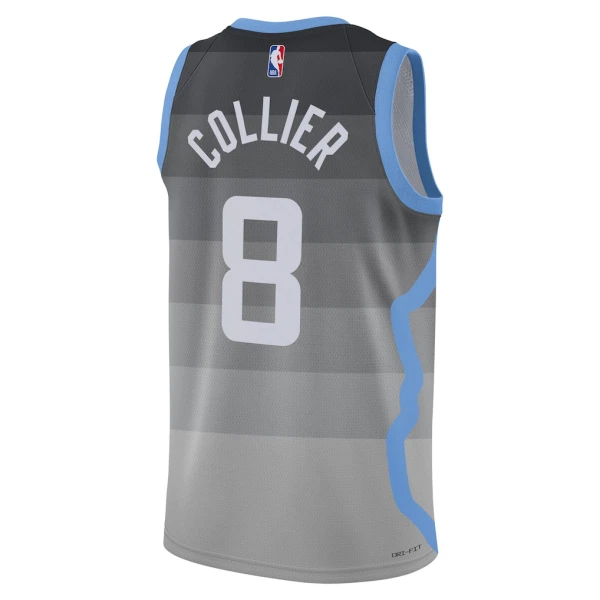 Nike Utah Jazz Isaiah Collier Trikot City Edition 25/26 Swingman Grau Für Herren