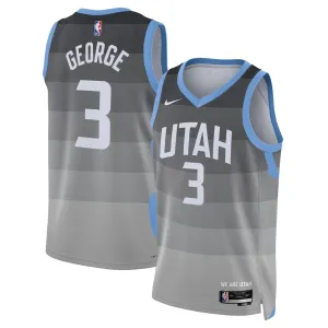 Nike Utah Jazz Keyonte George Trikot City Edition 25/26 Swingman Grau Für Herren