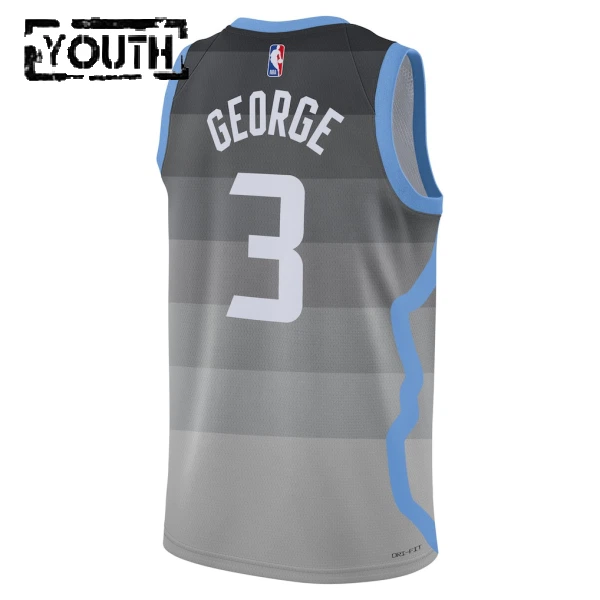 Nike Utah Jazz Keyonte George Trikot City Edition 25/26 Swingman Grau Für Kinder