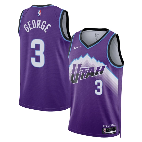 Nike Utah Jazz Keyonte George Trikot Icon Edition 25/26 Swingman Lila Für Herren