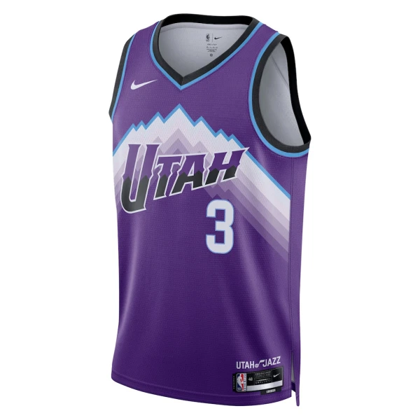 Nike Utah Jazz Keyonte George Trikot Icon Edition 25/26 Swingman Lila Für Herren