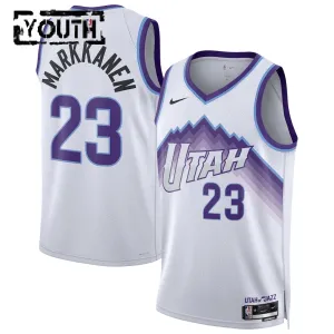 Nike Utah Jazz Lauri Markkanen Trikot Association Edition 25/26 Swingman Weiß Für Kinder