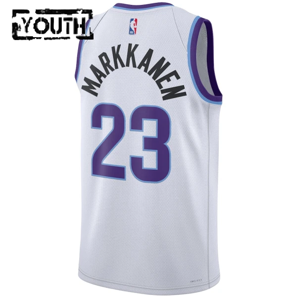 Nike Utah Jazz Lauri Markkanen Trikot Association Edition 25/26 Swingman Weiß Für Kinder