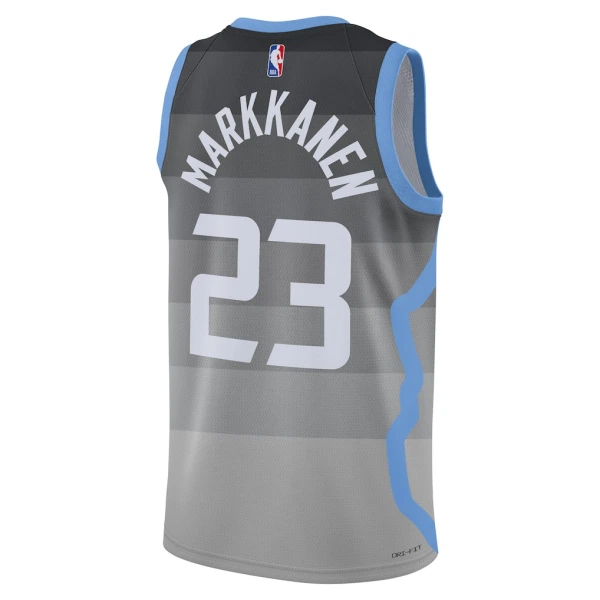 Nike Utah Jazz Lauri Markkanen Trikot City Edition 25/26 Swingman Grau Für Herren