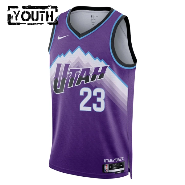Nike Utah Jazz Lauri Markkanen Trikot Icon Edition 25/26 Swingman Lila Für Kinder