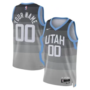 Nike Utah Jazz Trikot Personalisiert City Edition 25/26 Swingman Grau Für Herren