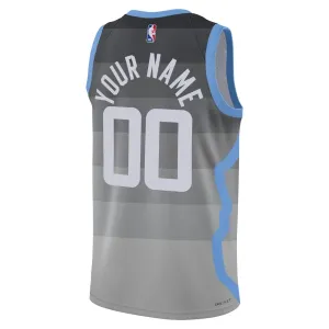 Nike Utah Jazz Trikot Personalisiert City Edition 25/26 Swingman Grau Für Herren